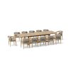 SET-367 13-PC TOSCANA EXTENSION DINING TABLE