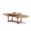 BAHAMA 117″ OVAL DOUBLE EXTENSION TABLE EXTRA THICK