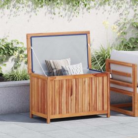 Storage Box Warm brown Solid teak wood 35.4 x 19.7 x 22.8 in