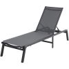 Chaise Lounge Chairs Outdoor, Aluminum Patio Lounge Chairs with Adjustable 5-Position