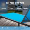 Chaise Lounge Chairs Outdoor, Aluminum Patio Lounge Chairs with Adjustable 5-Position